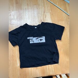 Size S women’s Black crop top